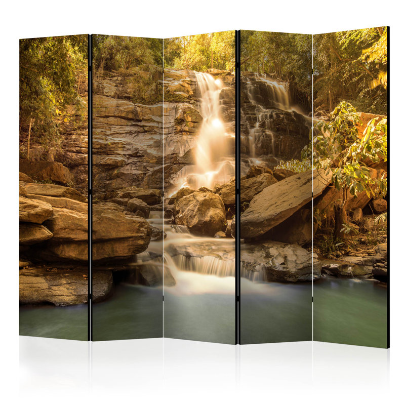 Loys 172cm H Folding Room Divider, 5