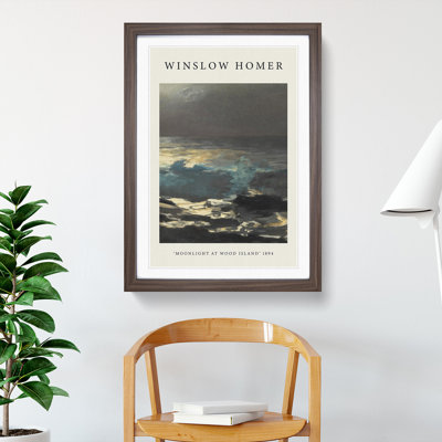 Moonlight at Wood Island by Winslow Homer - Picture Frame Painting