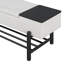 Banc de rangement rembourré avec compartiment caché Trexm Farmhouse-1467603175