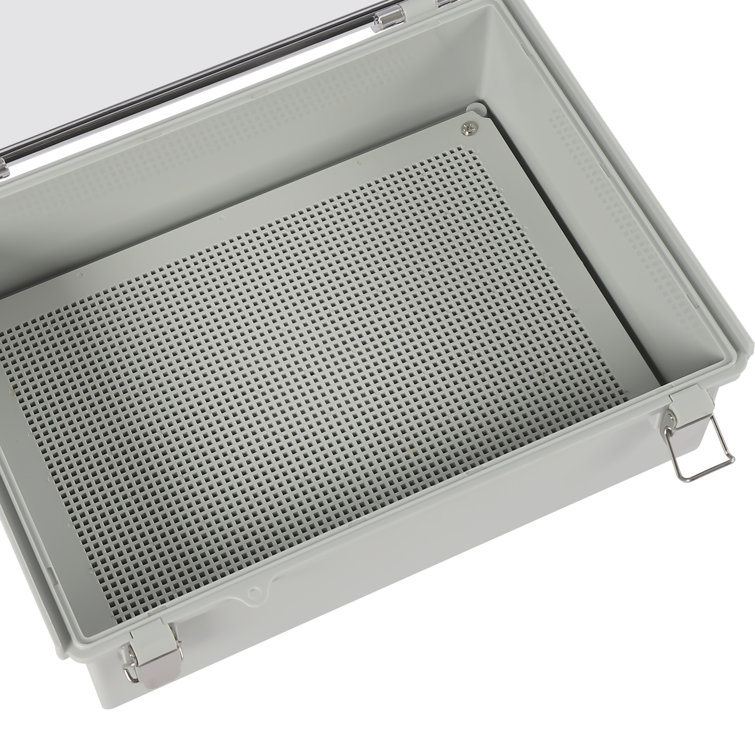 In/Outdoor Electrical Box Plastic Enclosure Waterproof Junction Box DALELEE Color: Clear/Gray