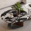 Ensemble de tables basses en marbre de style minimaliste