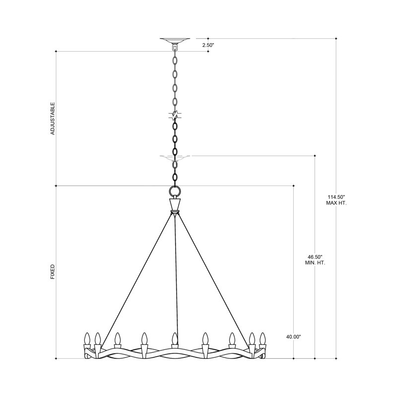 Serpentina 9 - Light Chandelier