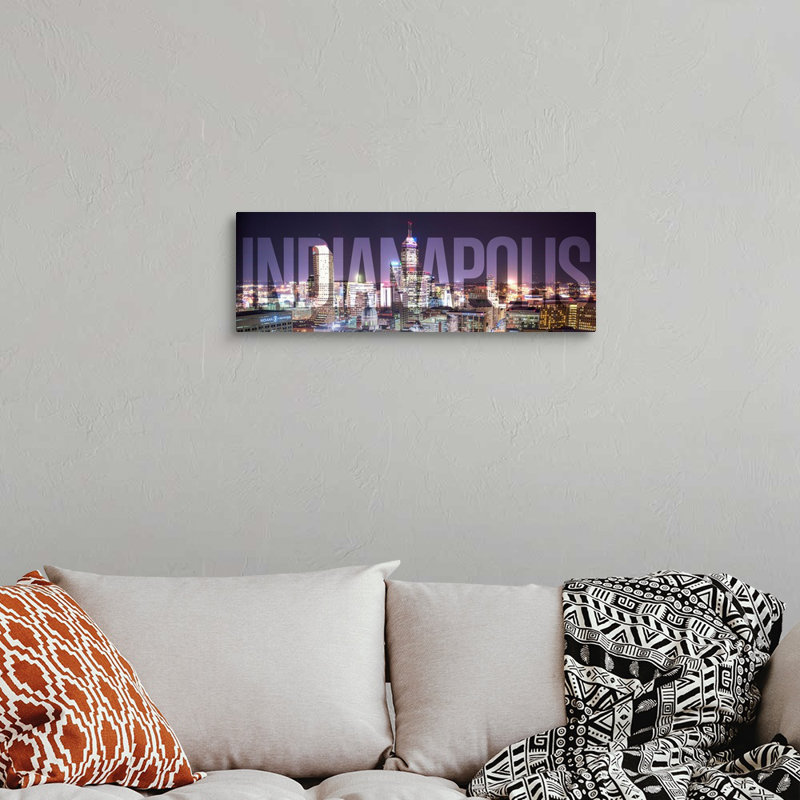 « indianapolis, transparent overlay », impression, H 12 po x l 36 po x P 1,5 po, Toile