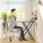 Space-Saving Folding Computer Desk With Shelf For Small Apartments, Effortless Setup For Home Office Or Dorm Room