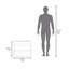 Meuble-lavabo avec lavabo, 2 portes, 2 tablettes