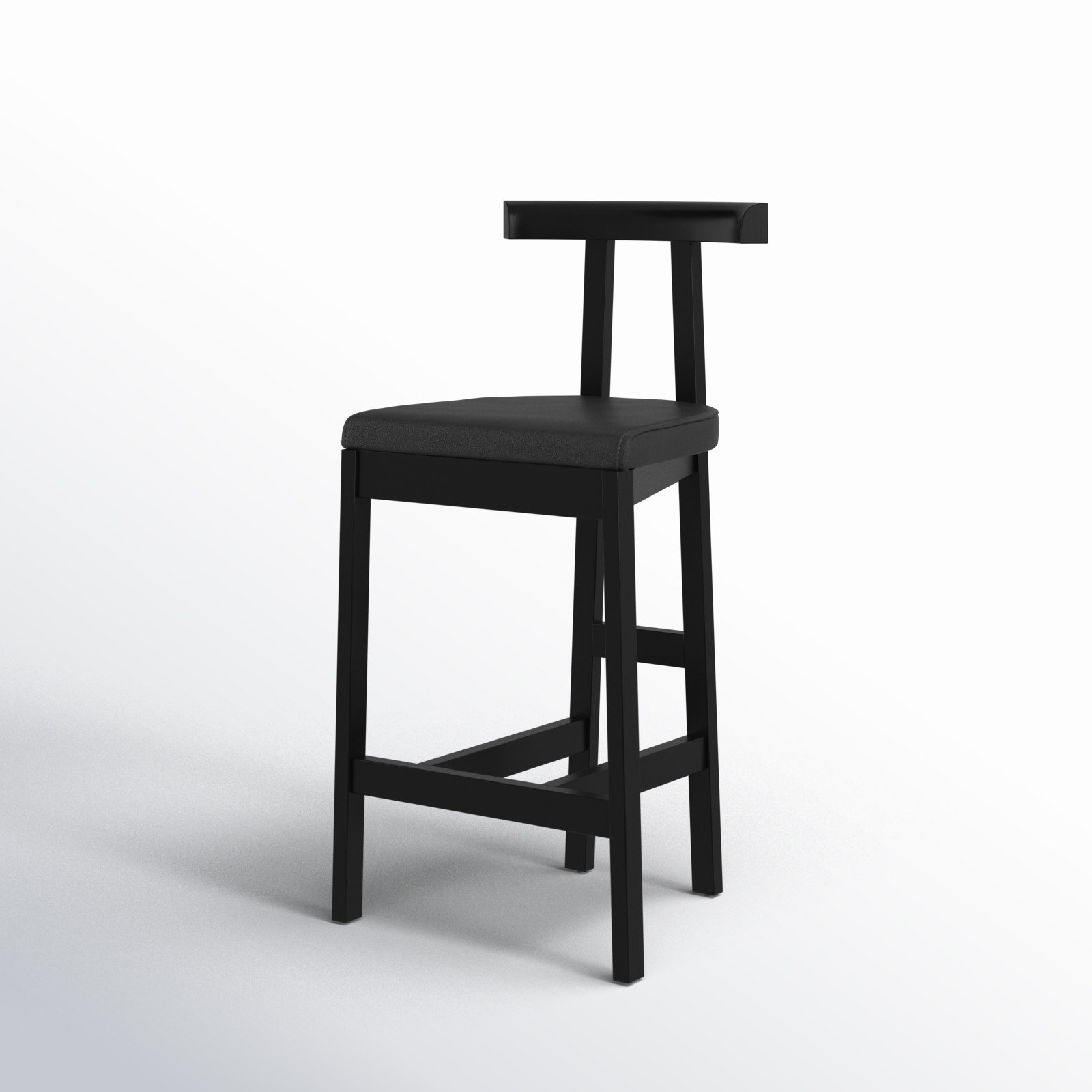 Seville Leather Bar & Counter Stool, Natural Rosa Morada/Natural, Bar Stool (30” Seat Height)
