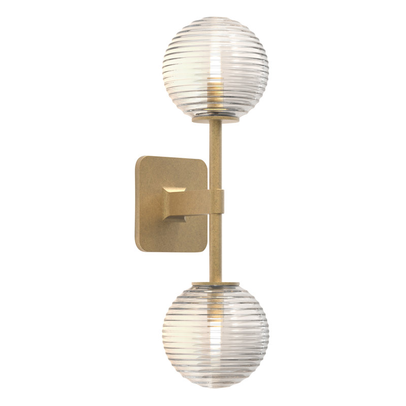 Tacoma 2 - Light Armed Sconce, Matte Black, Clear