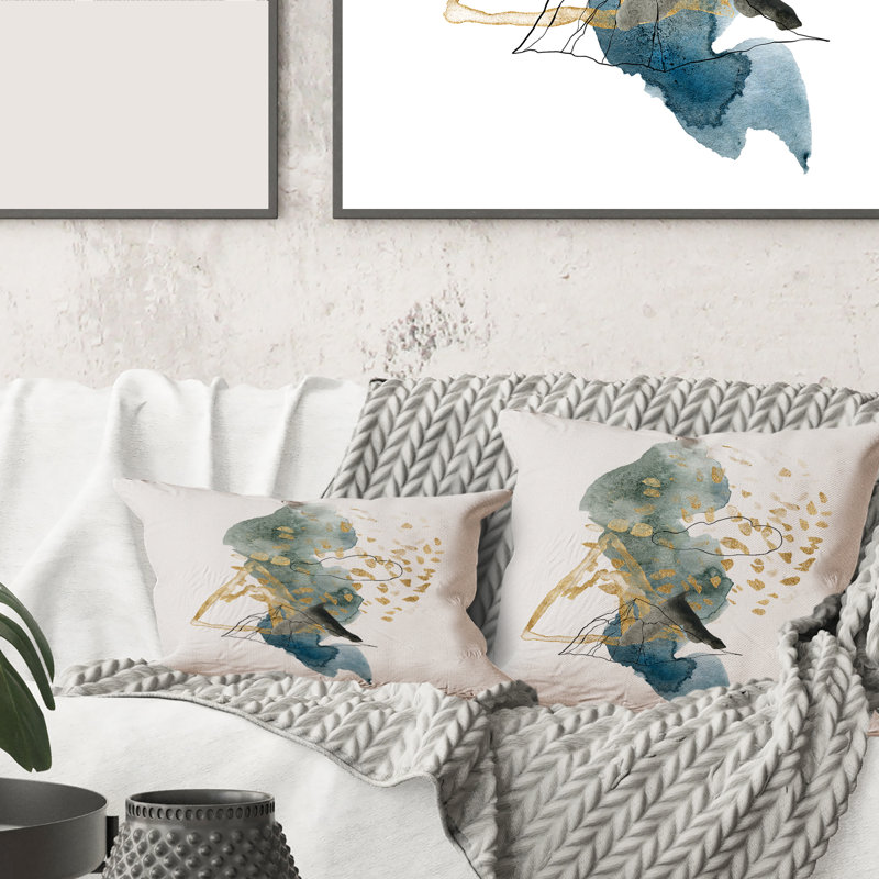Housse et coussin rectangulaires Landscape of Mountains and Strokes I