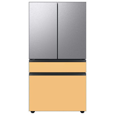 Bespoke 23 cu. ft. Smart 4-Door Refrigerator with Beverage Center and Custom Panels Included