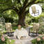 Chaises pliantes à dossier haut, ensemble de 2 chaises d'extérieur-978872500