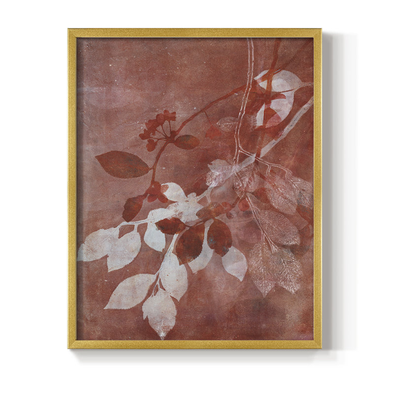 «Branching Out», impression encadrée en bois massif, Or, H 14 po x l 11 po