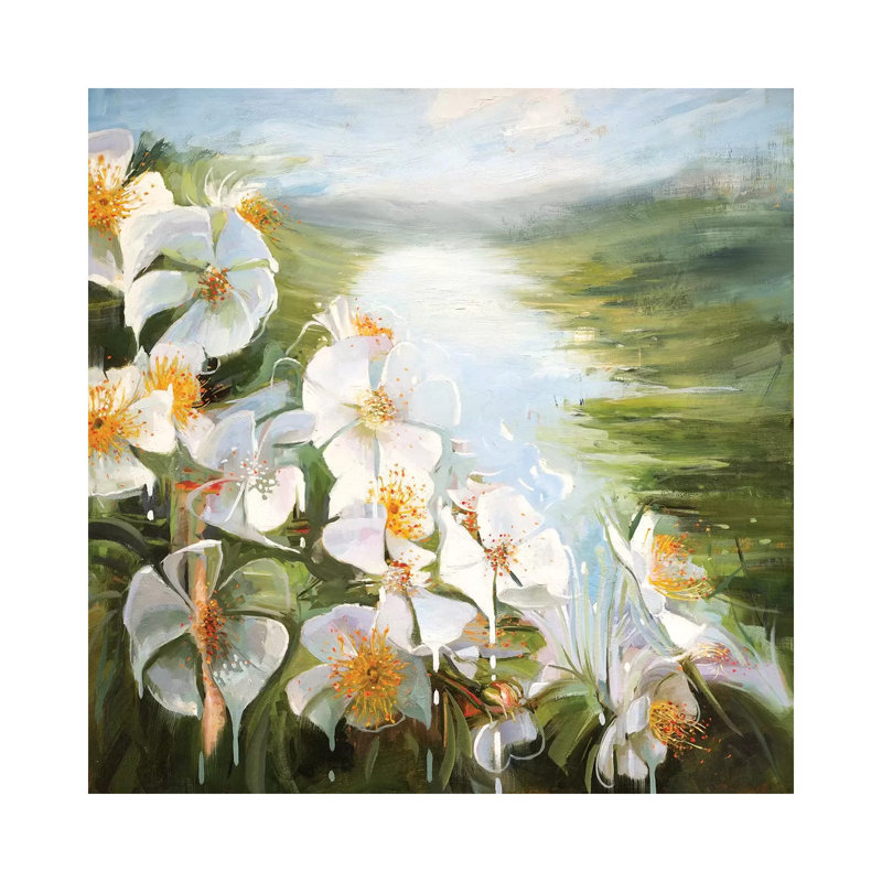 Rosa Multiflora by Johnny Morant - Wrapped Canvas Painting, 45.72 cm H x 45.72 cm W