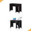 Bureau d'étudiant Bureau à domicile l 39 po Bureau compact Bureau d'écriture pour ordinateur portable 1 tiroir avec clavier et tiroir en bois