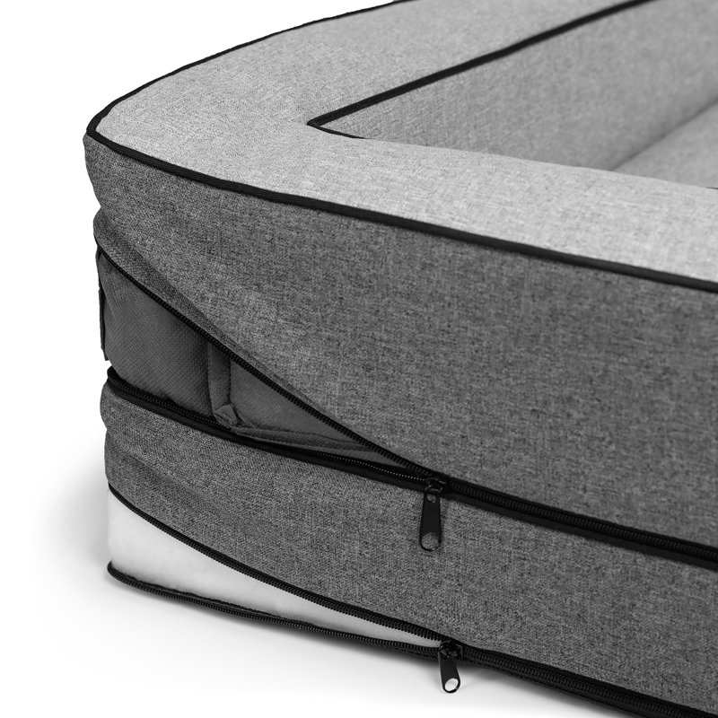 Polyester Pet Bed, 18cm H x 119cm W x 80cm D
