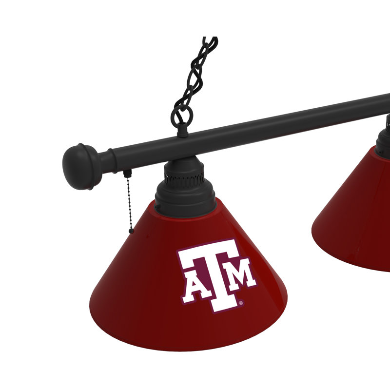 3 - Light Pool Table Lights Pendant, Black, Texas A&M Aggies