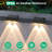 Kanstar Solar Fence Lights Modern Ip55 Waterproof 3 Color Modes Led 4 Pack