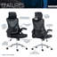 Chaise de bureau ergonomique avec appui-tête et soutien lombaire Techni Mobile