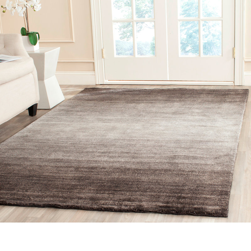 Tapis noir en coton Mcelroy, Rectangle 9 pi x 12 pi