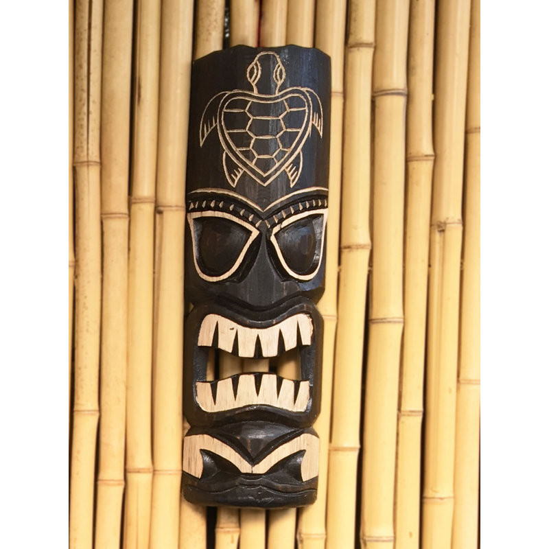 Décoration murale 20 "H Tiki Mask Hawaiian Turtle