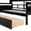 Lit de jour simple, avec fabrication en bois et options de rangement - cadre coloré, deux tiroirs, tablette de chevet pratique