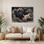 «Dogs Puli», art mural en métal noir-774889151