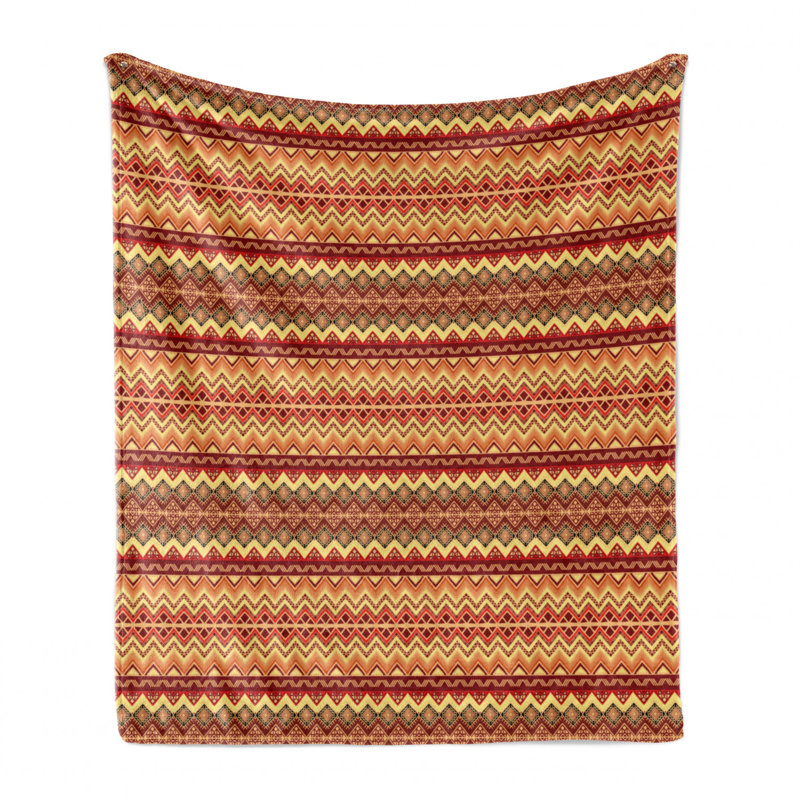 Hand Woven Throw Blanket, 50" W x 60" L
