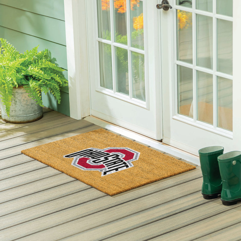 Grand tapis couleur coco de l'Université Ohio State, 36 po x 24 po