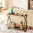 Iberia 9.4'' Solid Wood Top Console Table