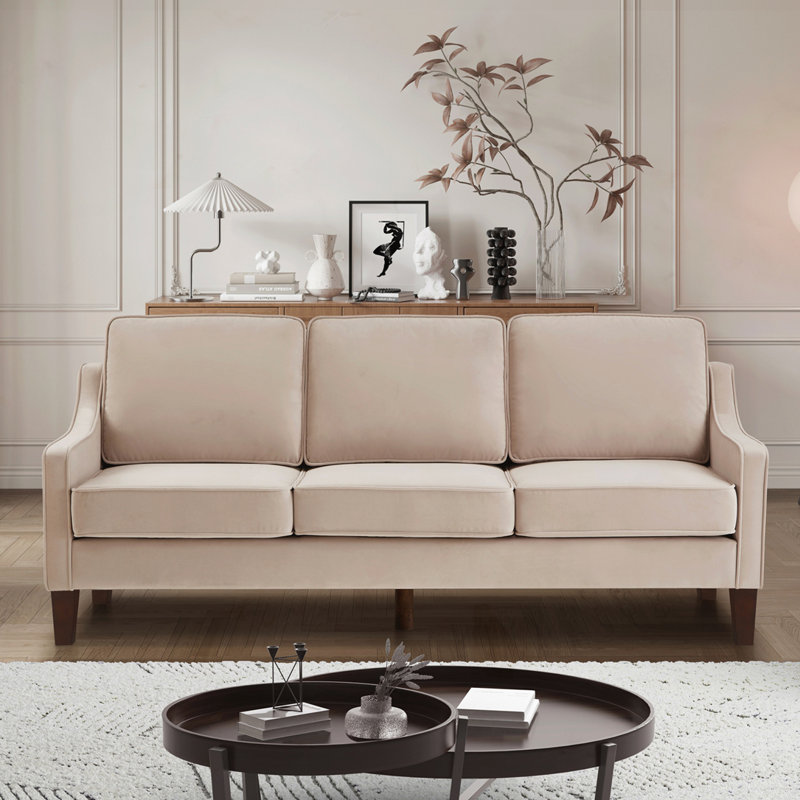 Canapé moderne pour 3 personnes, Taupe