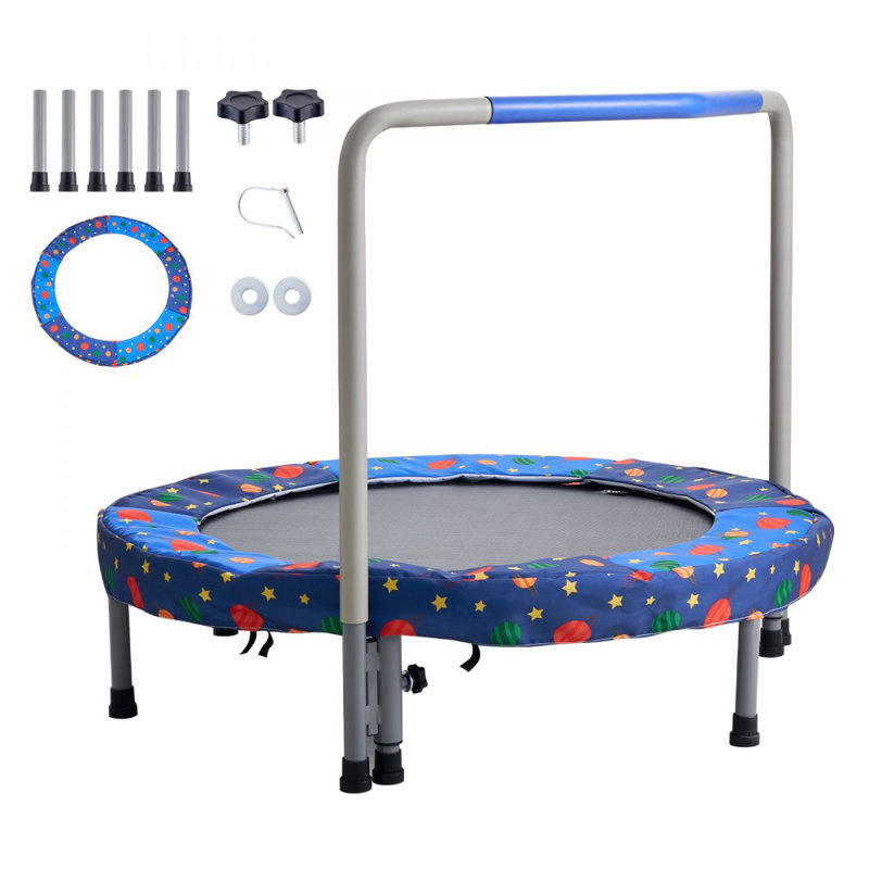 Trampoline 36 po pour enfants, Bleu