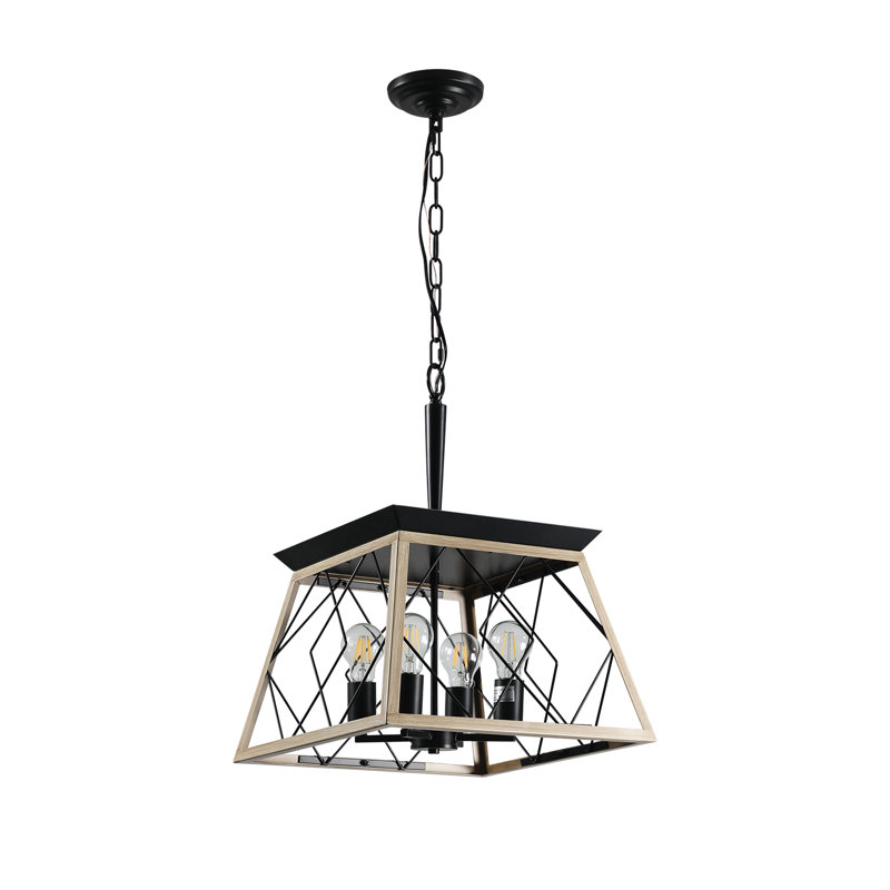 4 - Rustique pour le salon - ajoute de la chaleur et du style au luminaire suspendu traditionnel qui rehausse l'apparence de la pièce