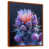 Toile avec cadre flottant brun
