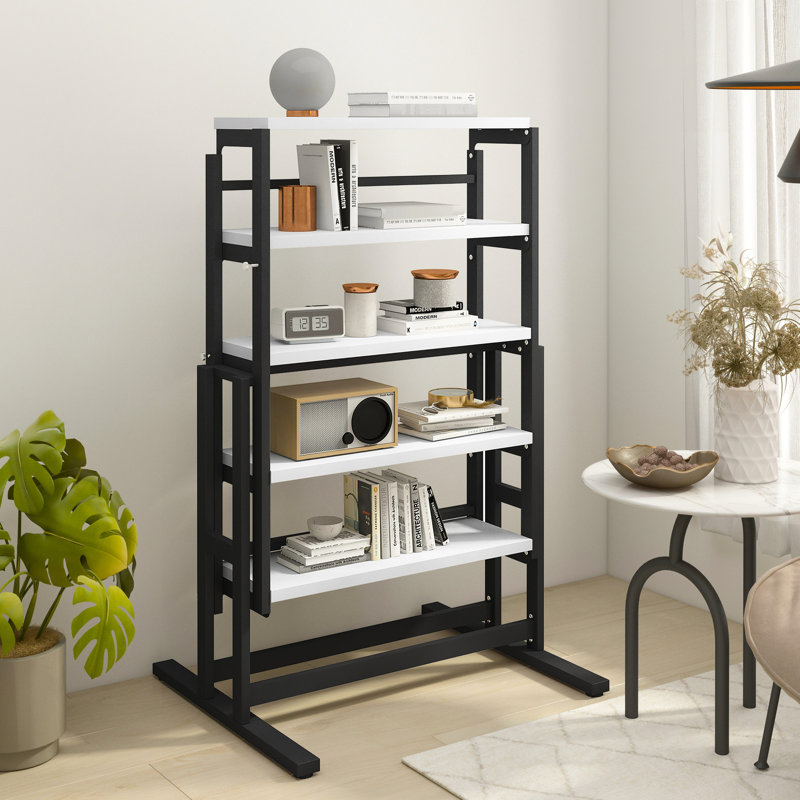 Tablette convertible polyvalente en bois massif, amélioration de la maison, tablette de salle à manger blanche, élégance,