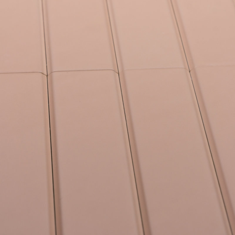 Carrelage mural mat 2 "x 10" Tinte, Rose mat