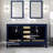 Minnich 60'' Double Bathroom Vanity with Carrara Marble Top