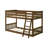 Aileana 42.5" W Solid Wood Twin Over Twin Bunk Bed with Built-In Ladder-1643436015