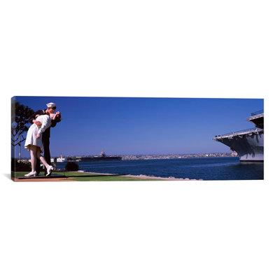 " Embracing Peace Statue, Tuna Harbor Park, San Diego, California, USA " Color Photography