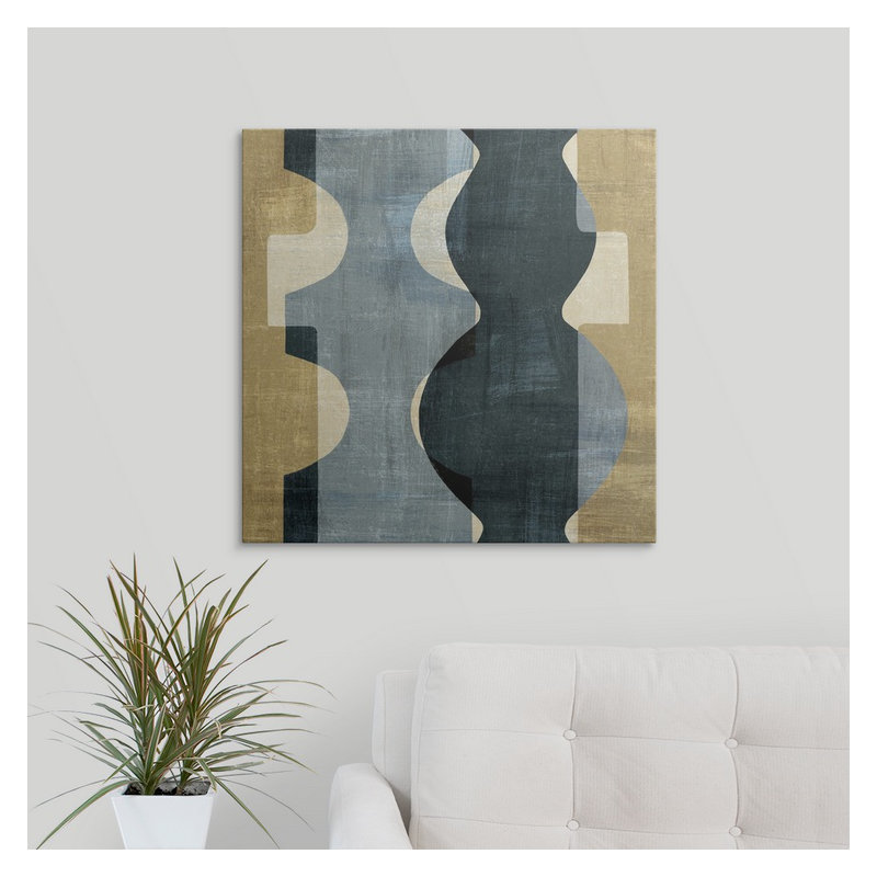 « ii », impression Geometric Deco, H 24 po x l 24 po x P 1,5 po, Toile