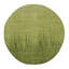 Tapis oriental rond 10 pi x 10 pi en laine nouée à la main douce et vibrante, motif dégradé vertical, tissage dense