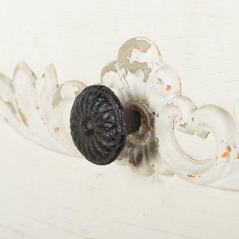 Bouton de commode en fonte, Noir, noir, noir, noir