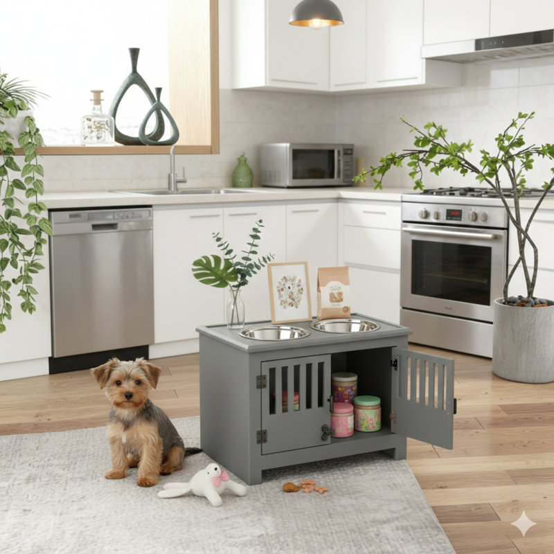 Station d'alimentation canine pour chien