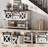 46'' Entryway Cabinet With 2 Sliding Barn Doors & Drawer Console Table Wood Sideboard Buffet For Living Room Hallway-1641619828