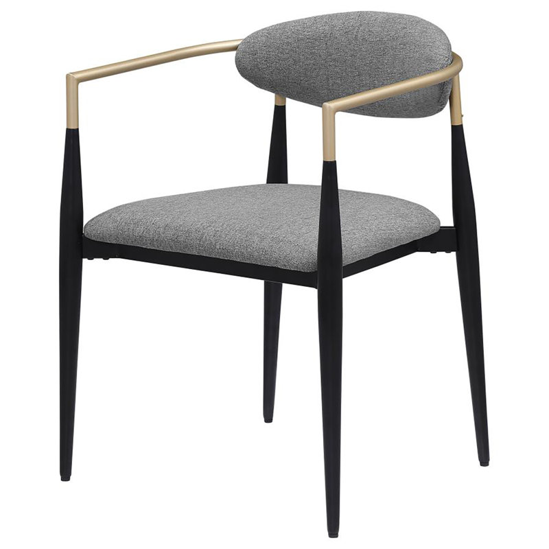 Chaise avec accoudoirs Millen (ensemble de 2), Gris