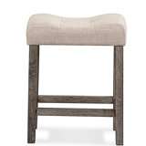 Button Tufted Counter Height Stool, Set of 2