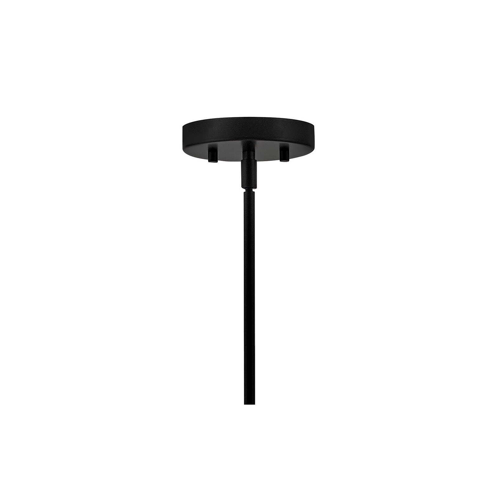 Villa Single Light Steel Dimmable Pendant, Black