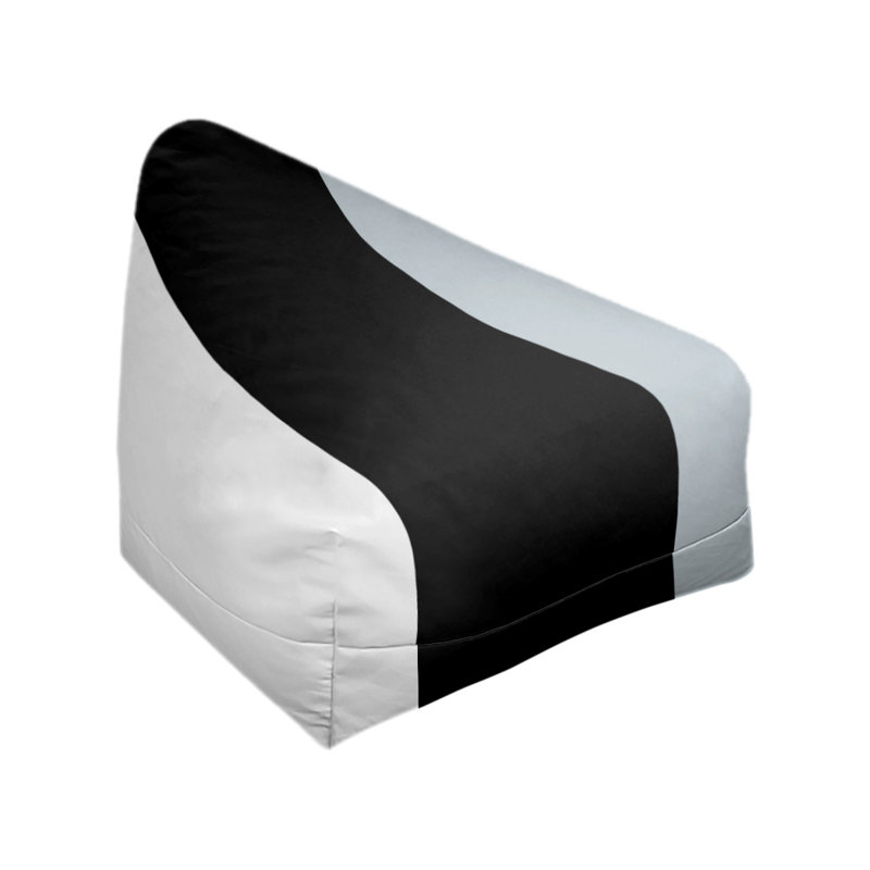 Fauteuil à billes Washington, 27 po x 27 po x 30 po, Blanc / Noir / Argent