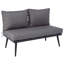 Ensemble de conversation pour patio avec repose-pieds-850023247