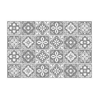 Sevilla Spanish Wall Tile Sticker Set 15cm x 15cm PVC