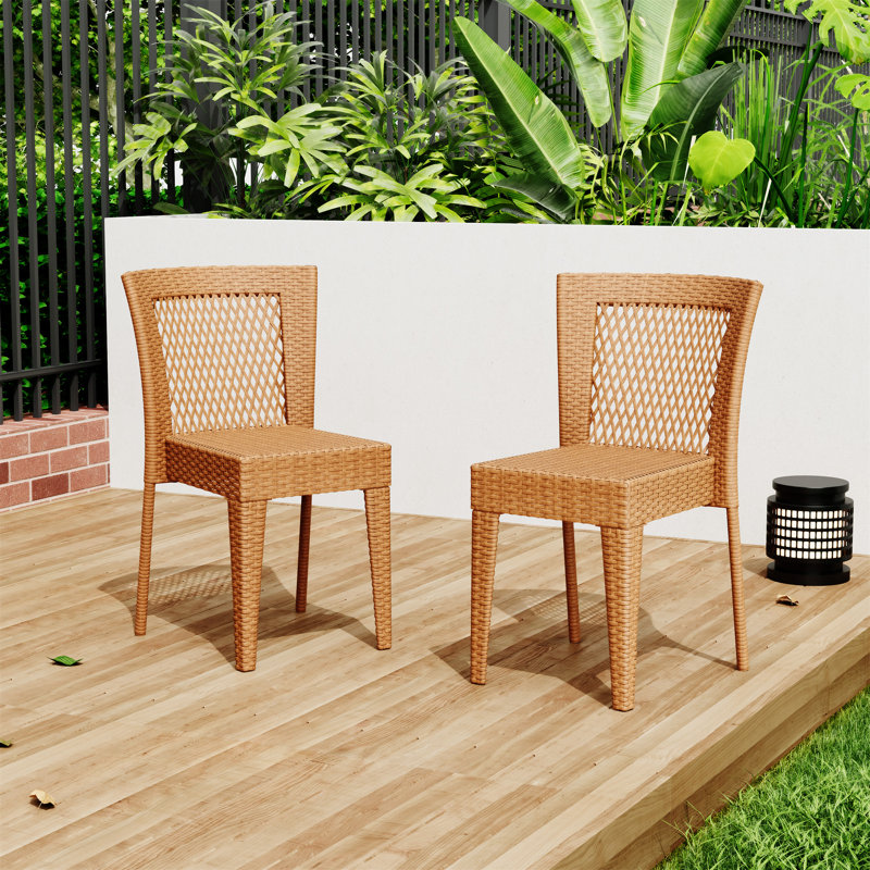 Chaise Farley Stacking Sidechair (excluant la table), Brun clair