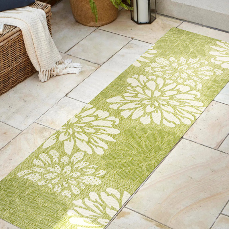 Tapis intérieur / extérieur Zinnia, Tapis de couloir 2 pi 2 po x 10 pi